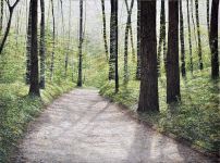 Arthur Woods Nature Paintings: Frühlingsweg