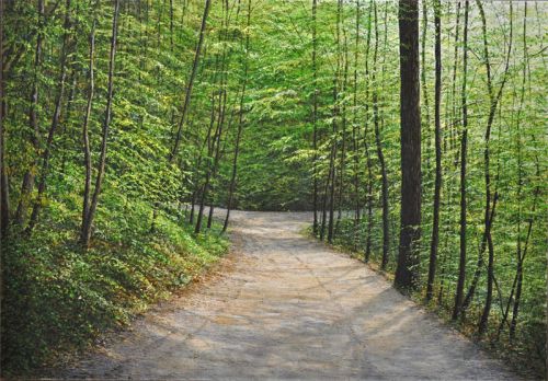 Arthur Woods Nature Paintings: Links oder rechts? /  Left or right?